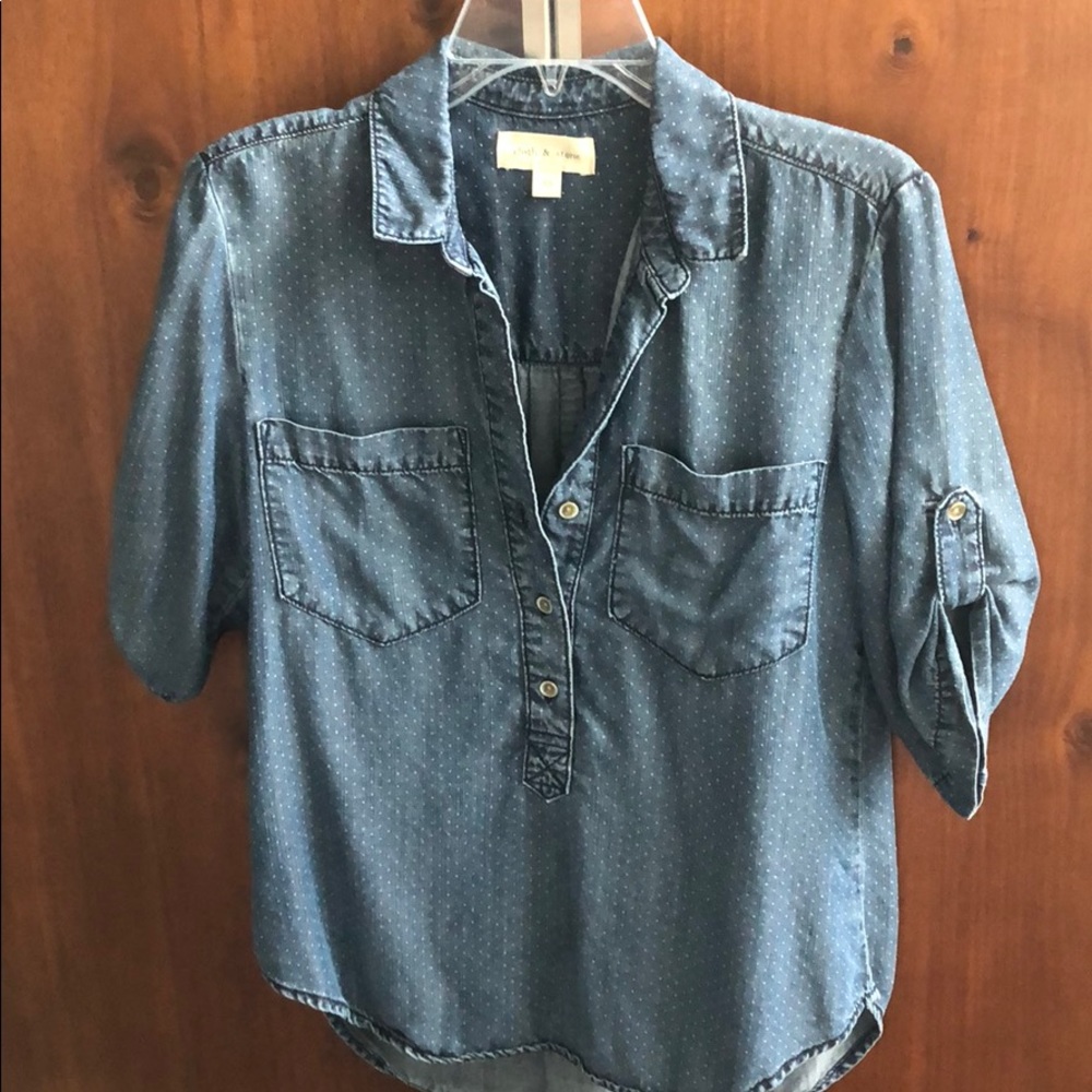 Anthropology cloth and stone denim shirt